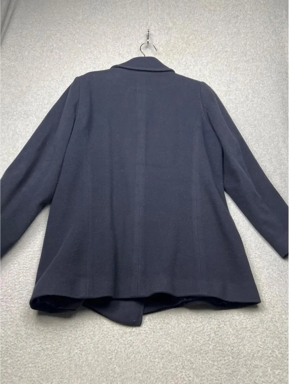 Vintage LL Bean Wool Pea Coat Womens 16 Navy Nautical Classic Classy